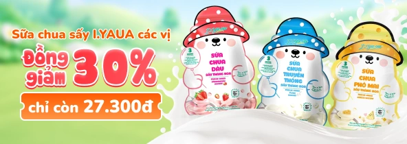 Sữa chua sấy I.YAUA các vị đồng giảm 30% T9
